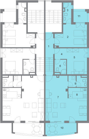 Apartments of Blue Moon residence