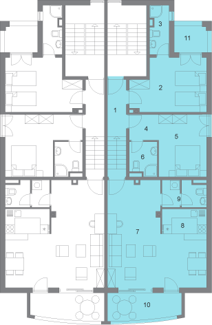 Apartments of Blue Moon residence