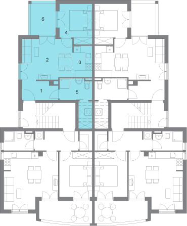 Apartments of Blue Moon residence