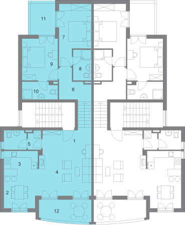 Apartments of Blue Moon residence