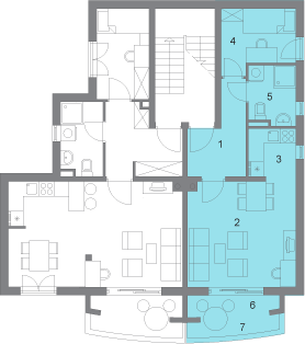 Apartments of Blue Moon residence
